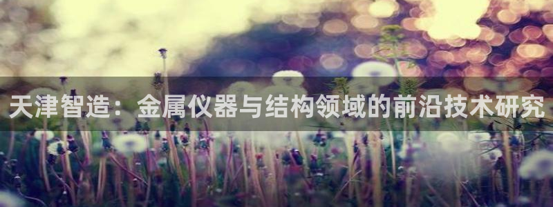 恒行娱乐陈74OOO5：天津智造：金属仪器与结构领域的前沿技