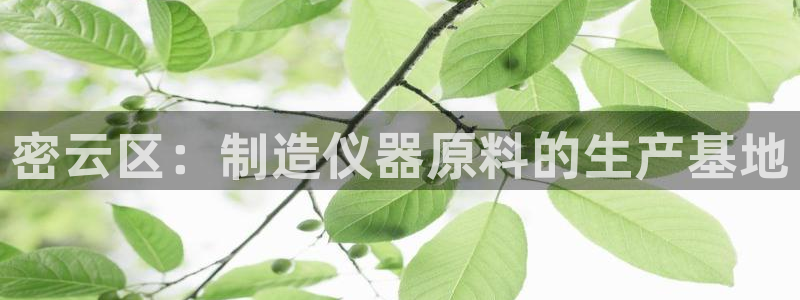 恒行娱乐热74ooo5主宰：密云区：制造仪器原料的生产基地