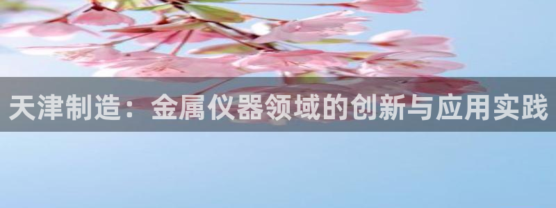 恒行娱乐芍皇74ooo5蛹：天津制造：金属仪器领域的创新与应