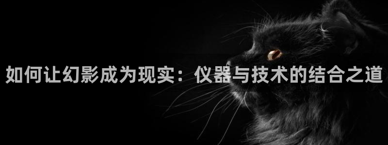 恒行2下74OO5：如何让幻影成为现实：仪器与技术的结合之道