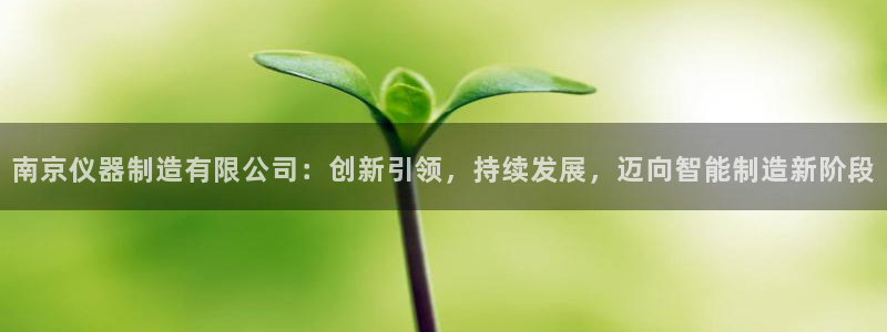 恒行娱乐景74ooo5诿抢：南京仪器制造有限公司：创新引领，