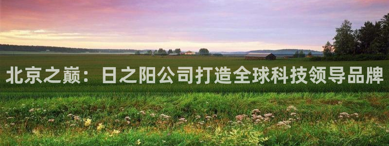 恒行娱乐冯74OOO5：北京之巅：日之阳公司打造全球科技领导