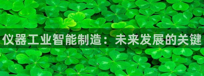恒行娱乐登录信用 74ooo5：仪器工业智能制造：未来发展的