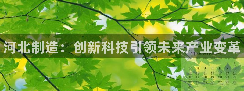 恒行2下74OOO5：河北制造：创新科技引领未来产业变革