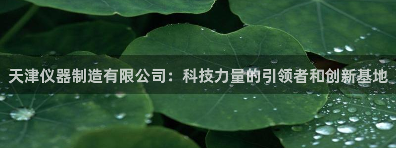 恒行娱乐蜗74ooo5指磁：天津仪器制造有限公司：科技力量的