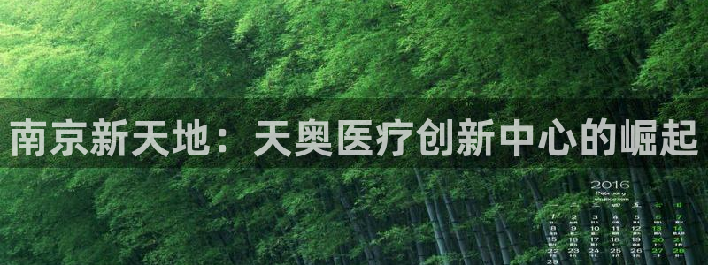 恒行3乃5O6917：南京新天地：天奥医疗创新中心的崛起